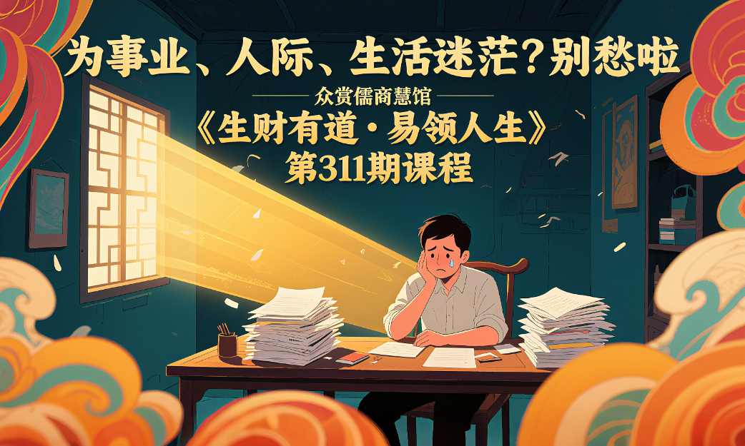6月7-8日|《生财有道·易领人生》第311期 国学智慧等你来解锁！