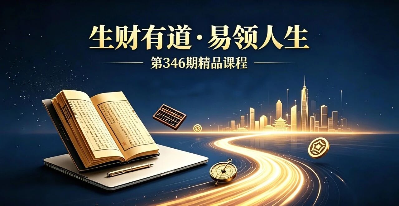 6月13-14日|《生财有道·易领人生》346期 研学三大国学智慧,赋能生活与事业